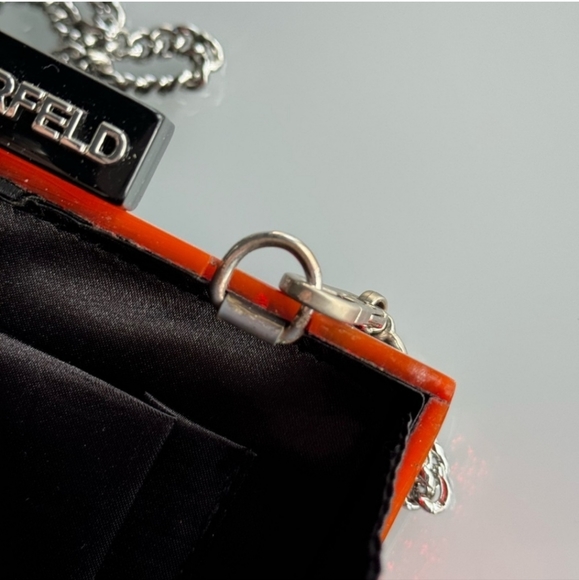 NWOT KARL LAGERFELD clutch - Picture 3 of 11